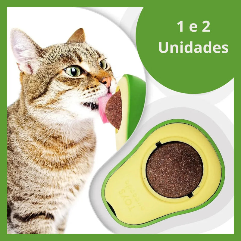 Abacate Catnip para Gatos – Reduz o Estresse, Aumenta a Diversão, Afia os Dentes e Melhora a Saúde Bucal em um Brinquedo Seguro e Atóxico! Ideal para Estimular o Apetite e Promover o Bem-Estar do Seu Pet!